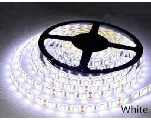 Светодиодная лента 60 led/m 6500K 5м 12w/m 5050 IP44 12V в силиконе белый