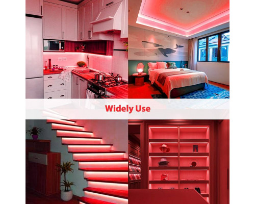 Светодиодная лента SMD 2835 120 диодов на метр IP20 красная