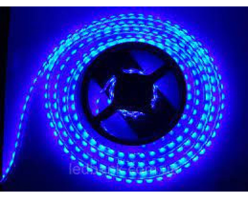 Светодиодная лента SMD 2835 120 диодов на метр IP20 синяя