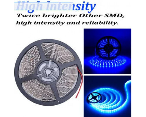 Светодиодная лента SMD 2835 120 диодов на метр IP20 синяя