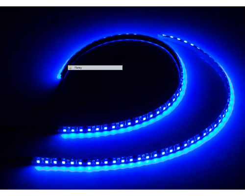 Светодиодная лента SMD 2835 120 диодов на метр IP20 синяя
