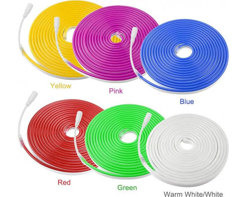 Неоновая светодиодная лента Синего цвета 5 метров Neon Flexible Strip Light