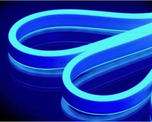 Неоновая светодиодная лента Синего цвета 5 метров Neon Flexible Strip Light