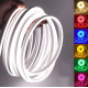 Неоновая светодиодная лента Холодного Белого цвета 5 метров Neon Flexible Strip Light