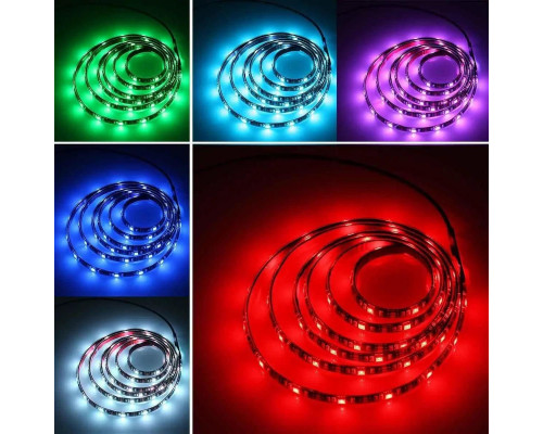 Лента RGB с возможностью регулировки цвета 14,4W/м без комплектующих 60LED/м IP20 ( 5 метров)