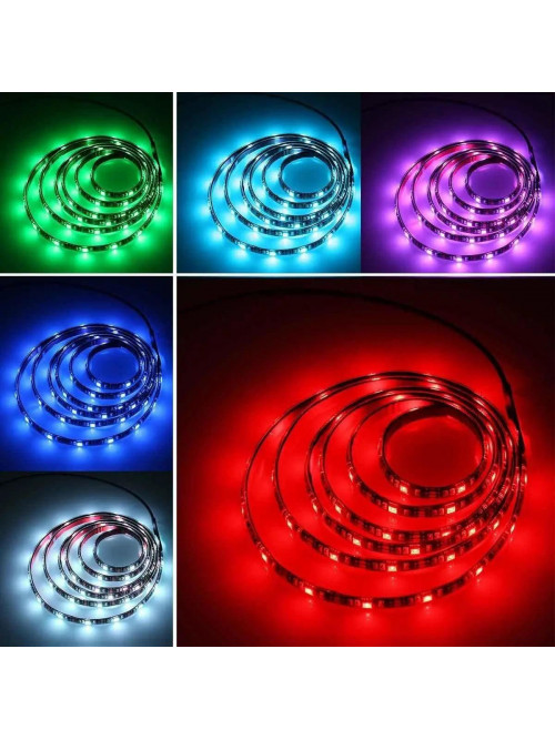 Лента RGB с возможностью регулировки цвета 14,4W/м без комплектующих 60LED/м IP20 ( 5 метров)