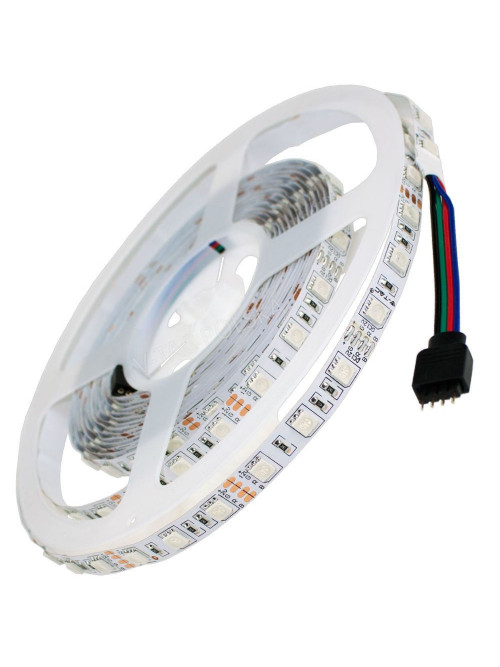 Лента RGB с возможностью регулировки цвета 14,4W/м без комплектующих 60LED/м IP20 ( 5 метров)