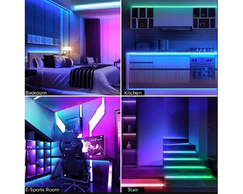 Лента RGB с возможностью регулировки цвета 14,4W/м без комплектующих 60LED/м IP20 ( 5 метров)