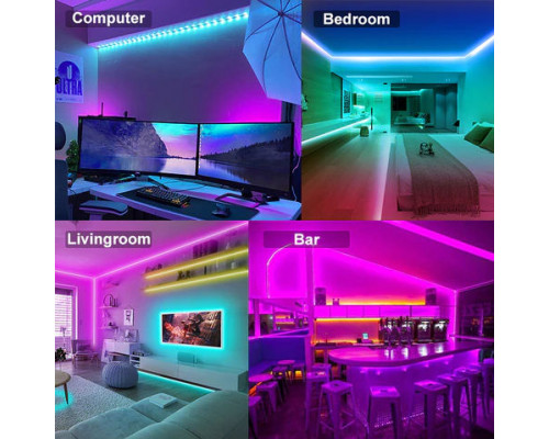 Лента RGB с возможностью регулировки цвета 14,4W/м без комплектующих 60LED/м IP20 ( 5 метров)