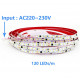 Яркая светодиодная лента 220В, 12 Вт/м, 2835, 10м, 1200 LED, 6500К Новинка!!!