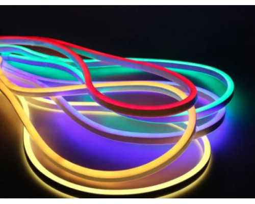 Неоновая светодиодная лента Зелёного цвета 5 метров Neon Flexible Strip Light