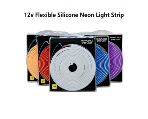 Неоновая светодиодная лента Зелёного цвета 5 метров Neon Flexible Strip Light