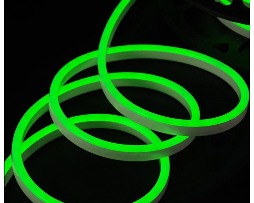 Неоновая светодиодная лента Зелёного цвета 5 метров Neon Flexible Strip Light