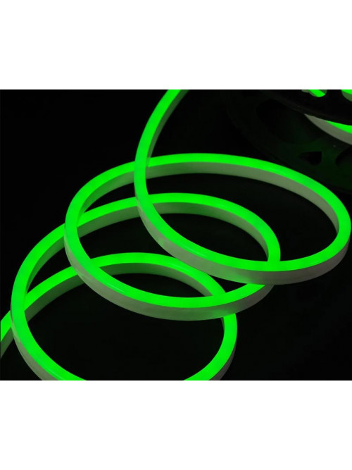 Неоновая светодиодная лента Зелёного цвета 5 метров Neon Flexible Strip Light