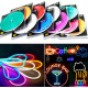 Неоновая светодиодная лента Зелёного цвета 5 метров Neon Flexible Strip Light