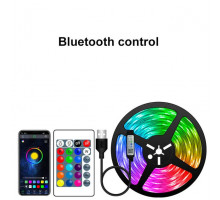 Светодиодная лента RGB 5050 с пультом, 5 м, 5 Вольт, USB, Bluetooth IP65