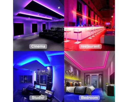 Светодиодная лента RGB 5050 с пультом, 5 м, 5 Вольт, USB, Bluetooth IP65