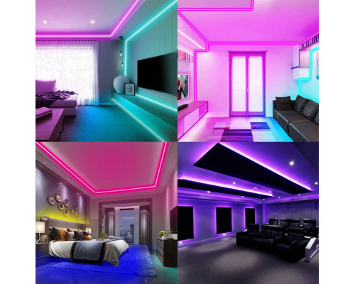 Светодиодная лента RGB 5050 с пультом, 5 м, 5 Вольт, USB, Bluetooth IP65