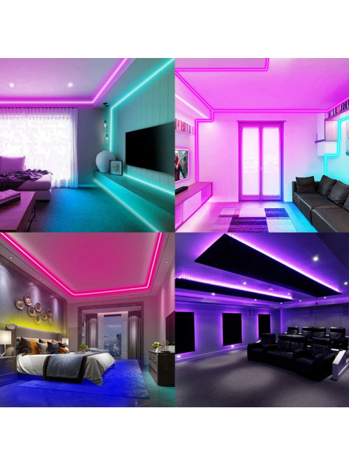 Светодиодная лента RGB 5050 с пультом, 5 м, 5 Вольт, USB, Bluetooth IP65