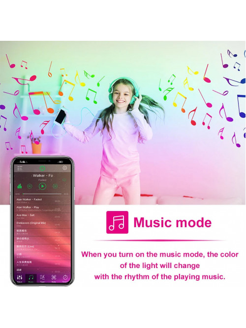 Светодиодная лента RGB 5050 с пультом, 5 м, 5 Вольт, USB, Bluetooth IP65