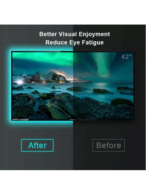 Светодиодная лента RGB 5050 с пультом, 5 м, 5 Вольт, USB, Bluetooth IP65