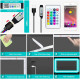Светодиодная лента RGB 5050 с пультом, 5 м, 5 Вольт, USB, Bluetooth IP65
