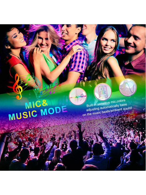 Светодиодная лента RGB 5050 с пультом, 5 м, 5 Вольт, USB, Bluetooth IP65