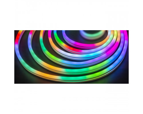 LED neon flexibil cu două fețe colorate (6 culori) 5m cu controler, 220 V