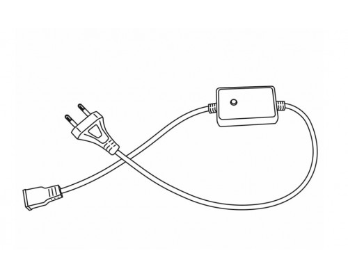 Цветной (6 цветный) двухсторонний светодиодный гибкий неон 5м с контроллером, 220 В