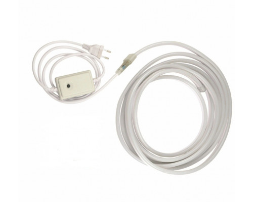 Цветной (6 цветный) двухсторонний светодиодный гибкий неон 5м с контроллером, 220 В