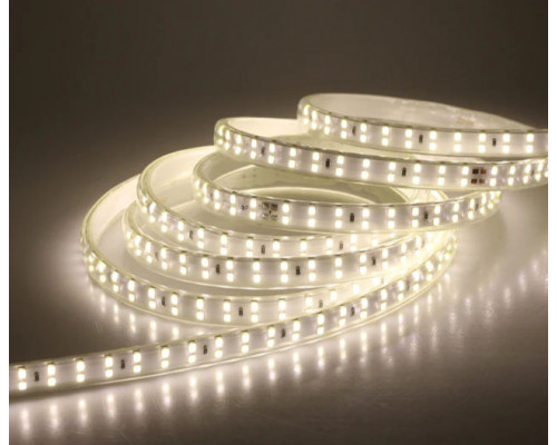 Яркая светодиодная лента 220В, 22 Вт/м, 2835, 10м, 240 LED/м, 6500К Новинка!!!