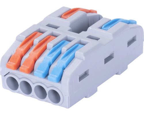 Клеммная колодка соединительная e.lc.pro.aw.uni.pl.2-4 с рычагом натиска универсальная