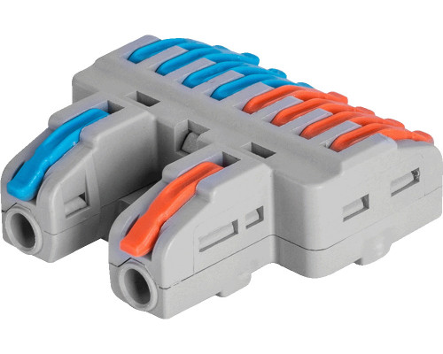 Клеммная колодка соединительная e.lc.pro.aw.uni.pl.2-8  (25 шт) с рычагом натиска универсальная