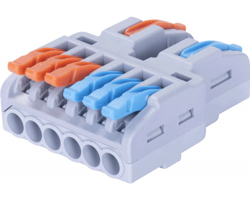 Клеммная колодка соединительная e.lc.pro.aw.uni.pl.2-6  (30 шт)с рычагом натиска универсальная