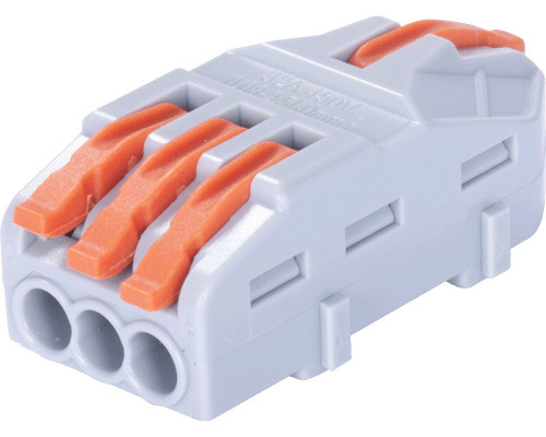 Клеммная колодка соединительная e.lc.pro.aw.uni.pl.1-3 (50шт) с рычагом натиска универсальная