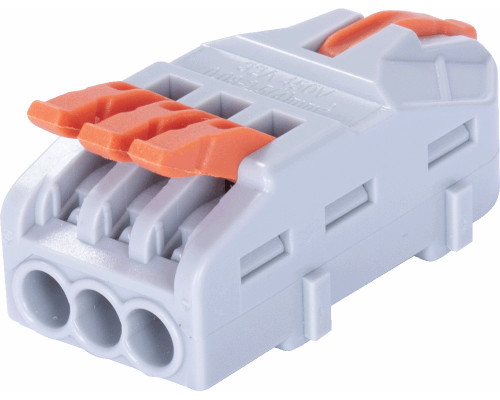 Клеммная колодка соединительная e.lc.pro.aw.uni.pl.1-3 (50шт) с рычагом натиска универсальная