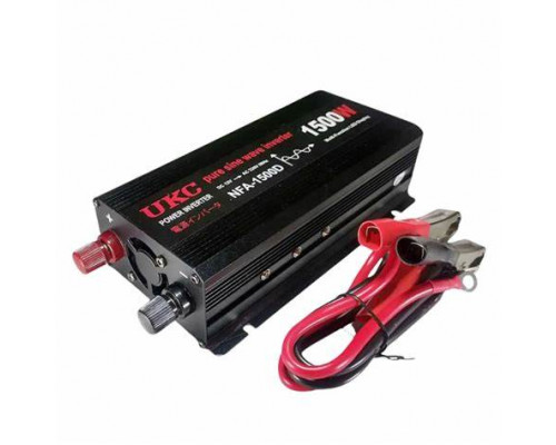 Инвертор напряжения, чистая синусоида UKC NFA-1500D 1500W 12В 220В