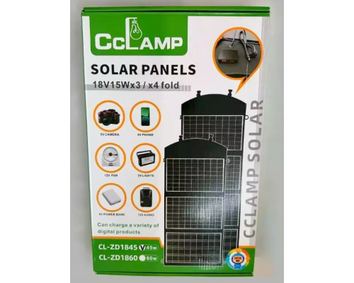 Солнечная панель складная CcLamp CL-ZD1860 60W
