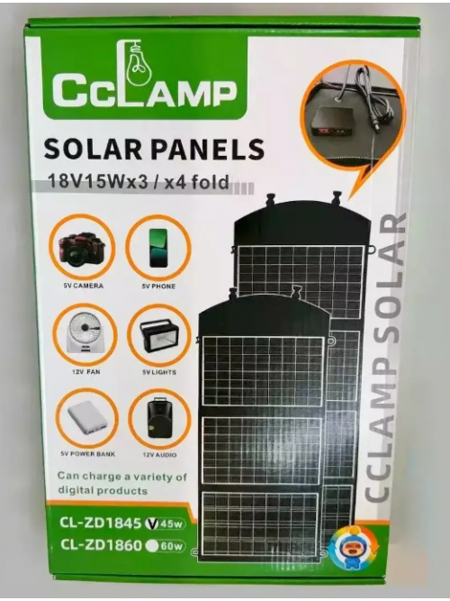 Солнечная панель складная CcLamp CL-ZD1860 60W