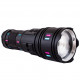 Фонарь NIGHT VISION FLUORESCENCE AK177-1 WHITE LASER LED PM60-TG, 4х18650, power bank, индикация заряда, ЗУ Type-C, zoom, 5 фильтров 