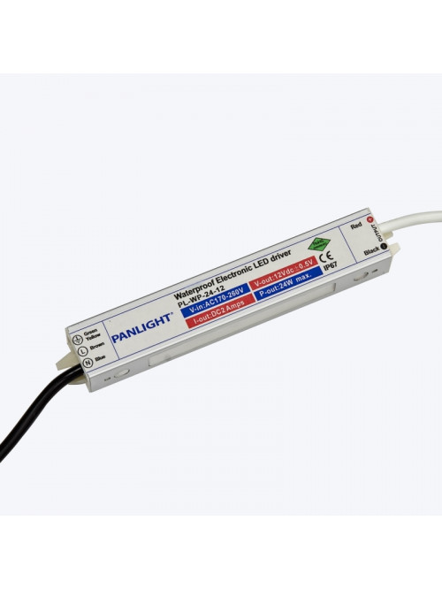 Трансформатор для светодиодной ленты 12V 2A 24W IP67 PL-WP-24-12 PANLIGHT