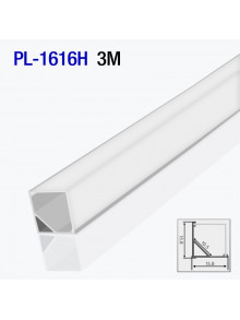 Алюминиевый профиль угловой для светодиодной ленты 3m/set 15.8*15.8mm PL-1616H 3m PANLIGHT