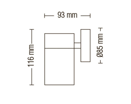 Настенный светильник MANOLYA-1 уличный макс. 35 Вт IP44 230V GU10 075-008-0001