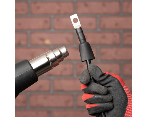 Термоусаживаемая трубка ТУТк с клеевым слоем нг 18/6 черная в отрезках по 1м, tut-k18-b EKF PROxima