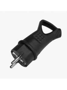 Вилка угловая каучуковая с кольцом 230В 2P+PE 16A IP44 RPS-017-16-230-44 EKF PROxima