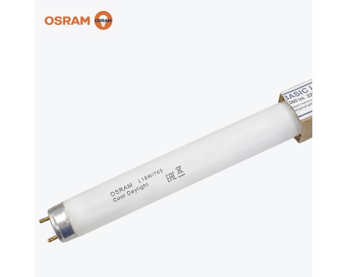 Люминесцентная лампа T8 18 Вт (765K) OSRAM