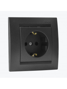 Priza euro SIMON 15 Grafit