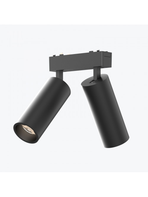 Трековый светильник на магнитную шину черный 9Вт*2, 4000K,DC48V PANLIGHT ULTRA SLIM PL-9MT2E-BK