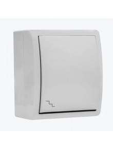 Intrerupator unitar cap scara exterior IP54 alb AQUA 1594201-030 SIMON 15