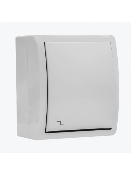 Intrerupator unitar cap scara exterior IP54 alb AQUA 1594201-030 SIMON 15